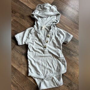 Kate Quinn with little bear ear hood